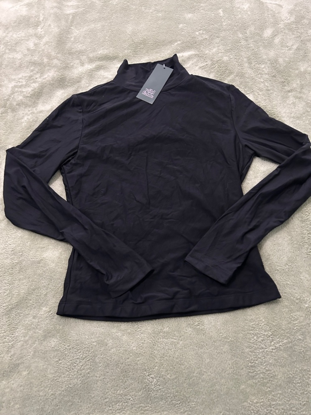 wild fable Black Turtleneck Long Sleeve Top